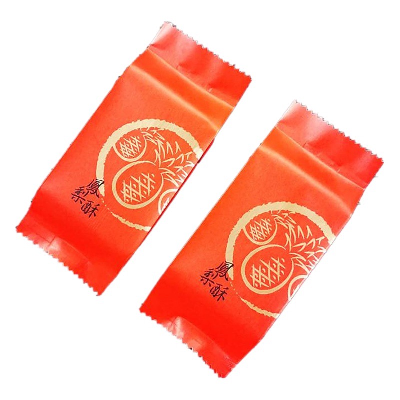 Nueva bolsa de embalaje crujiente de piña engrosada piña roja caja de embalaje crujiente Año Nuevo algodón festivo sello de la máquina de papel