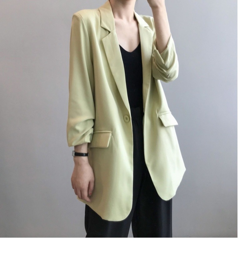 Weißer Chiffon Blazer Für Damen Leichter Sommermantel Locker_voghion.com