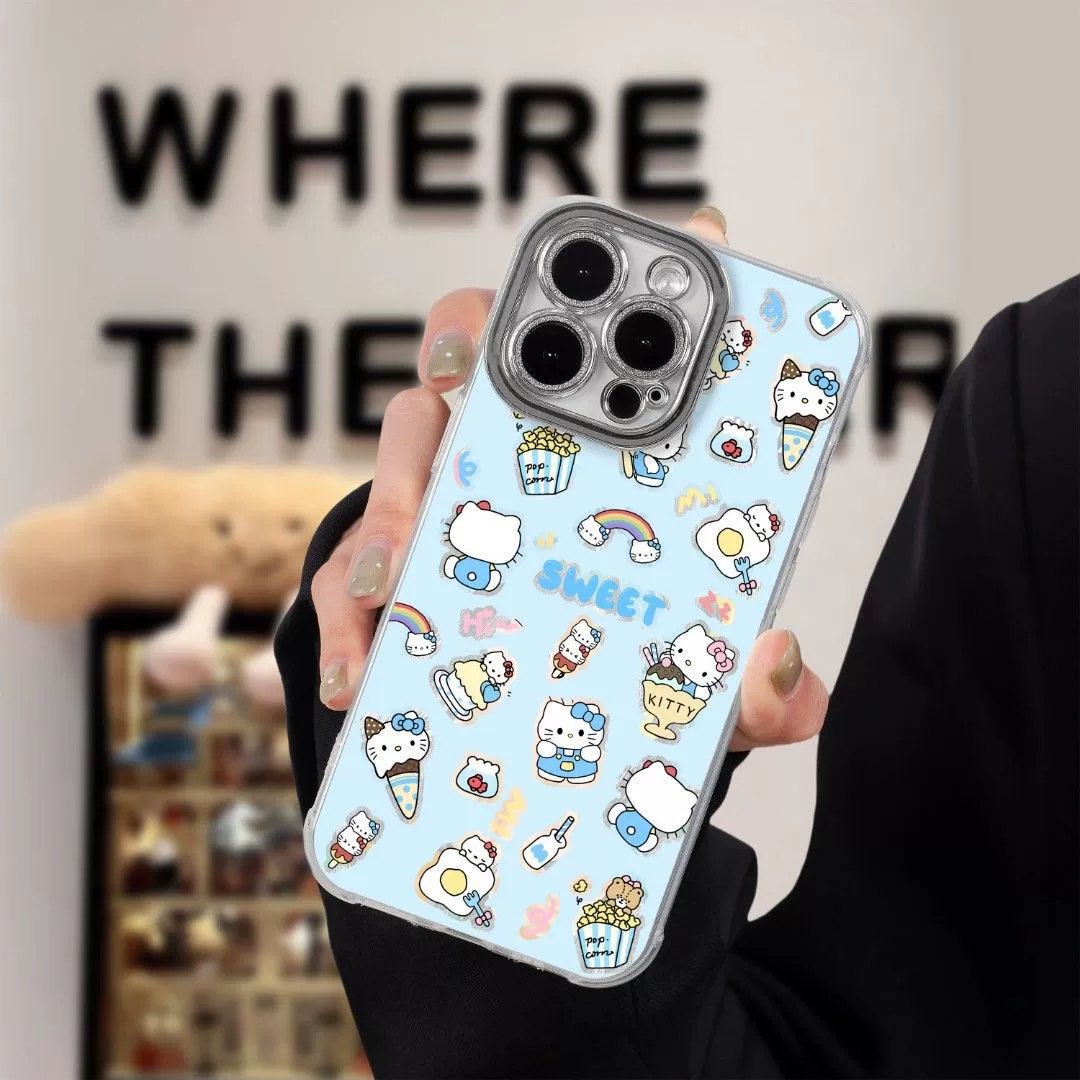 Hello Kitty, яблоко, iPhone16, чехол совместимый с телефоном, линза, iPhone13 Pro, 16promax