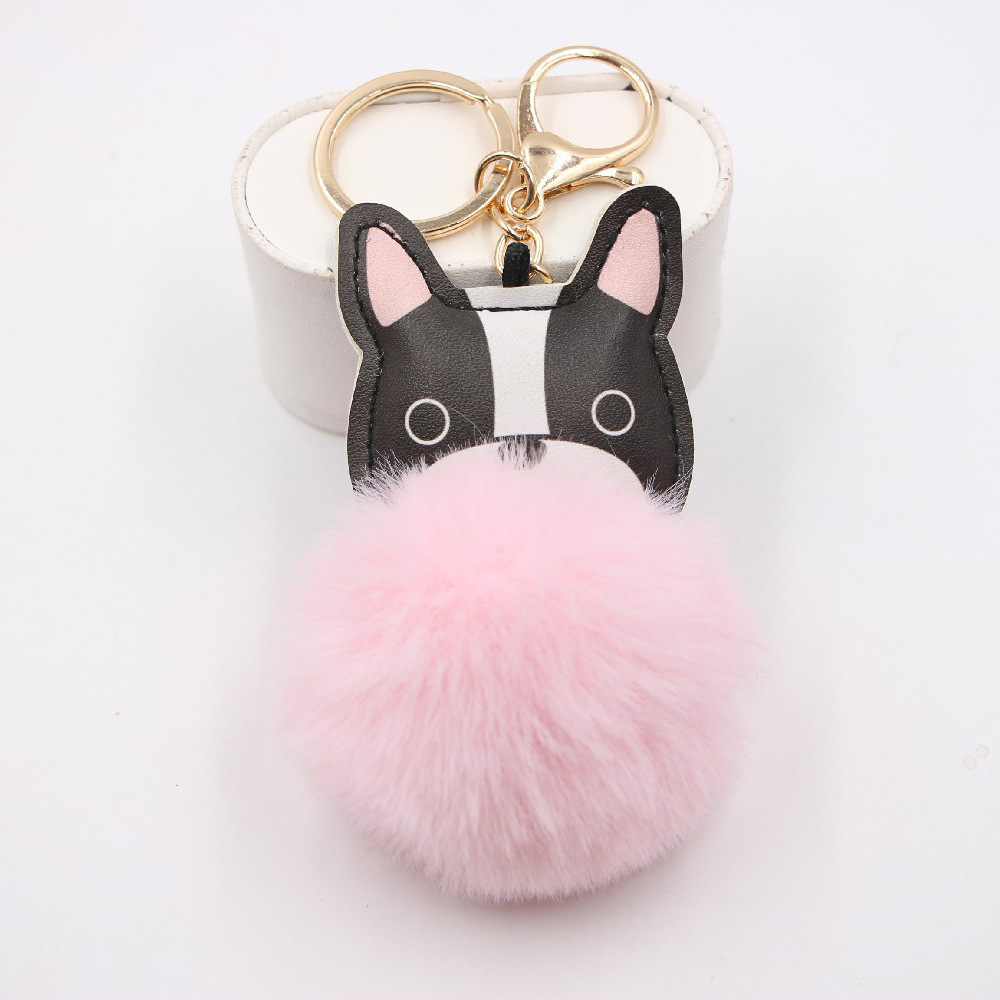 New Puppy Dog Key Chain Pendant Bag Purse Plush Pendant display picture 11