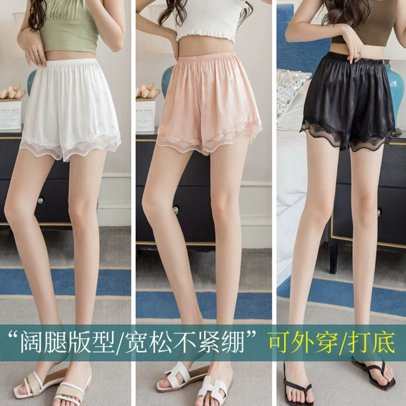  lace safe trousers, protective underware, universal silk thin shorts, leggings, fitted