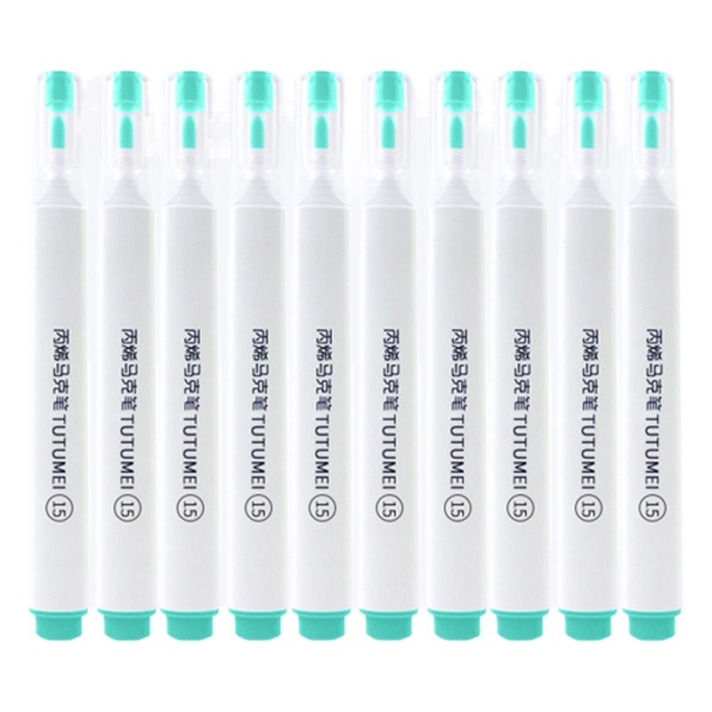 Acrylic Marker Single Pen DIY 36 Colors Paint Children's Black Soft Tip Touch Water-Based Ceramic Journal Waterproof