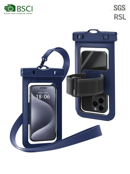Detachable Arm Strap Mobile Phone Waterproof Bag Touch Screen Phone Case Running Cycling Sports Arm Bag Level 8 Waterproof Bag