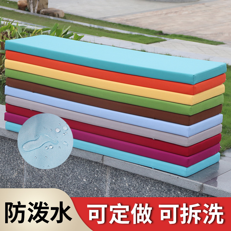 长方形椅子坐垫软包阳台条型鞋柜异形连体靠背高密度海绵防泼水垫