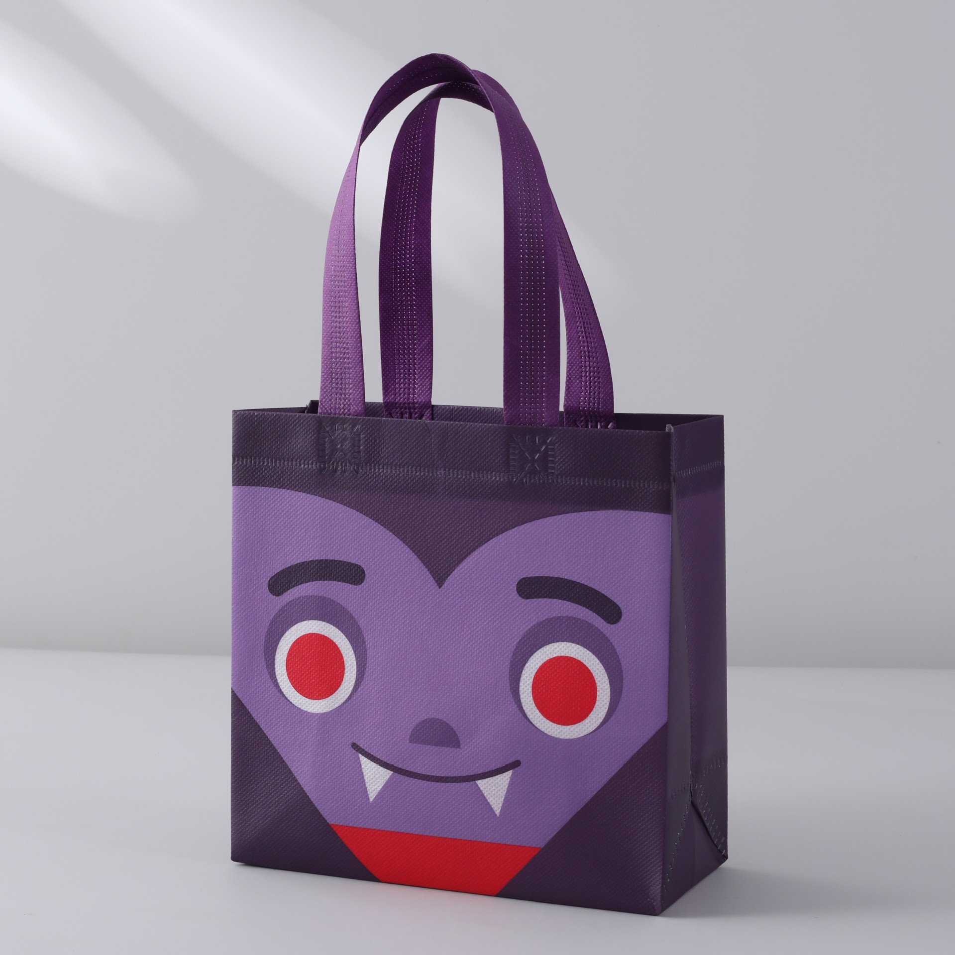 Bolsa de lienzo impresa de Halloween transfronteriza bolsa no tejida bruja calabaza bolsa de mano plegable impresión de gran capacidad