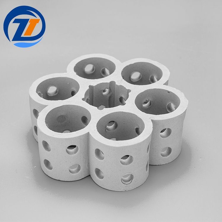 瓷质组合环填料  七孔连环  轻瓷环填料