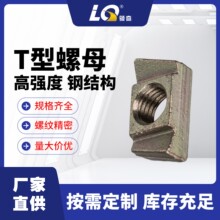 厂家直供高强度哈芬槽T形螺母环保彩锌哈芬锁板火车特种螺母M10