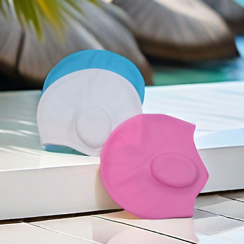 Factory direct swimming cap silicone ear protection waterproof adult snorkeling equipment swimming sports supplies men and women's cap