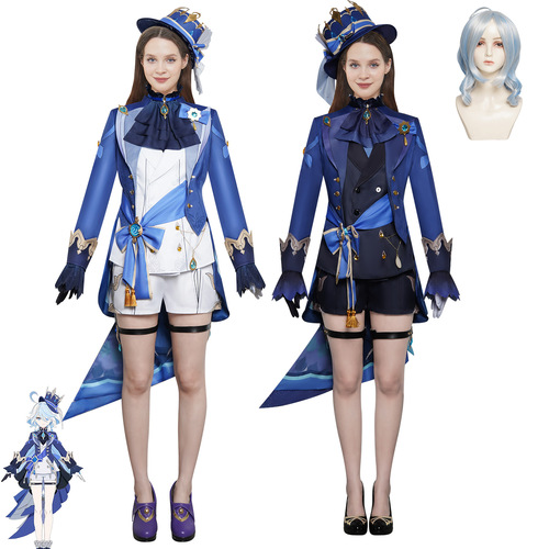 Original Sin Fenyona Water God cosplay costume, Fontaine Focalors Halloween cosplay role-playing stage costume for women