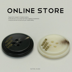 小香歐美風四眼樹脂紐扣皮草大衣粗花呢外套毛衣西服女裝飾品扣子