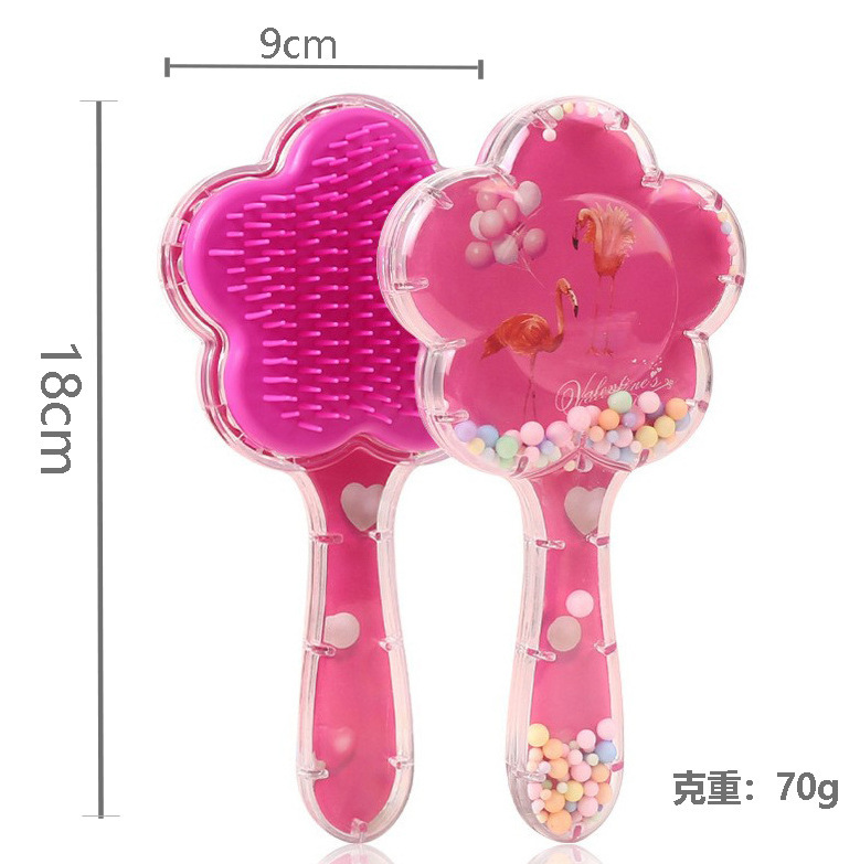 Pein de dibujos animados transfronterizos personalizados cuadrados portátiles impresión transparente arco iris masaje fluido bolsa de aire estudiante