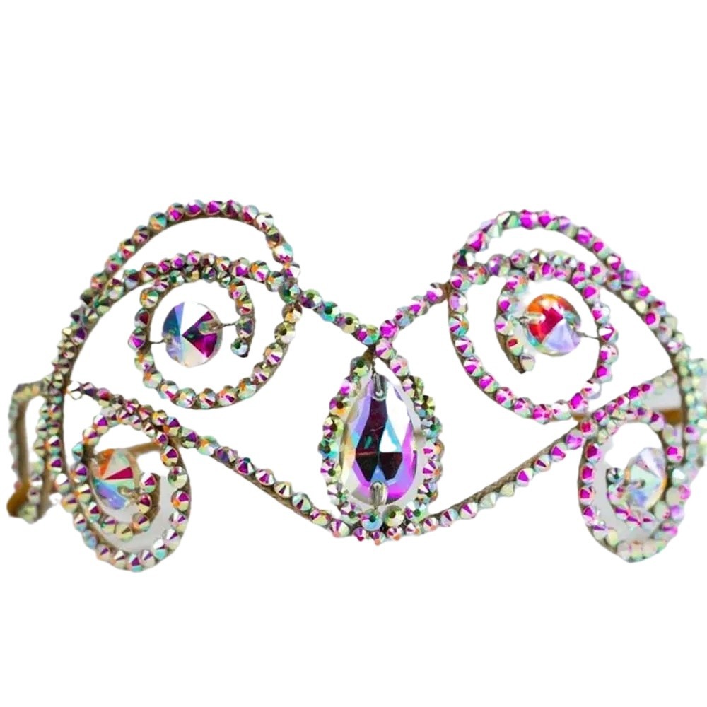 Bohemia color gota de agua correa de cabello personalidad diamante tocado accesorios escenario Headwear