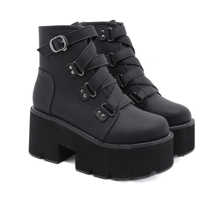 2026 European and American Plus-Size Women's Boots for Export, Amazon Aliexpress Autumn and Winter New Thick-Soled Popular Chunky High-Heeled Ankle Boots