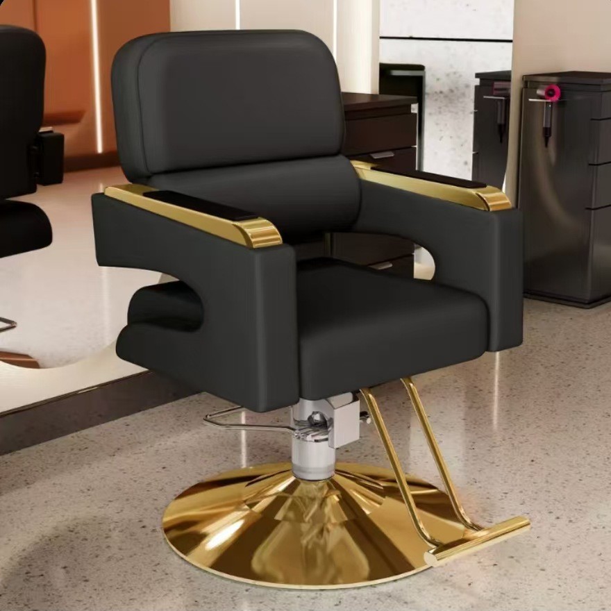 Sillón de peluquería, sillón de salón moderno, sillón de peluquería sencillo, sillón para cortar el pelo, sillón especial para permanente y tinte de salón, sillón de salón de belleza, uso comercial de alta gama.