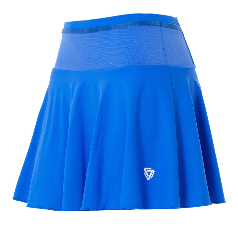 Falda deportiva corta para mujeres de verano anti-caminar tenis de cintura alta entrenamiento de carrera matinal falda de gimnasio pantalon transpirable