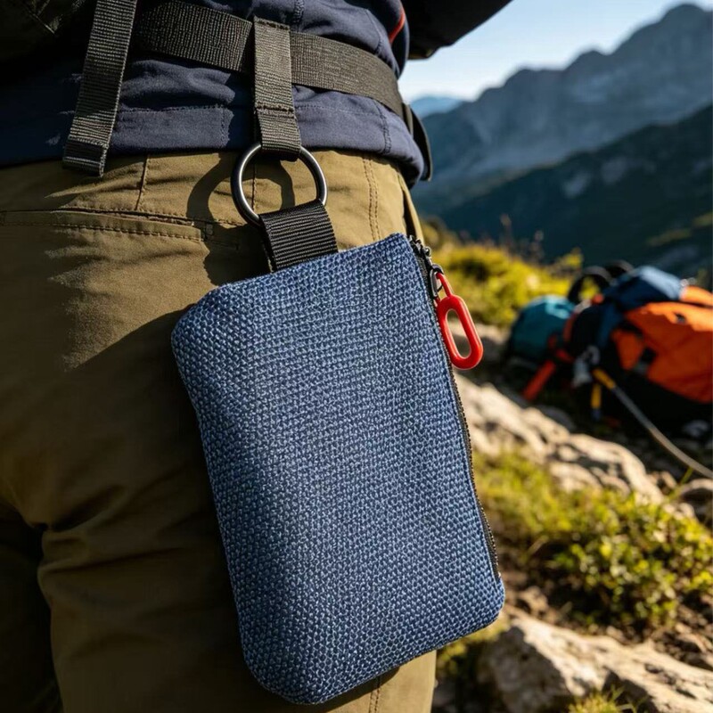 Cross-Border Hot-Selling Minimalist Coin Purse, Convenient for Outdoor Activities and Hiking, Lightweight Waist-Worn Storage Bag, Earphone Coin Card Holder