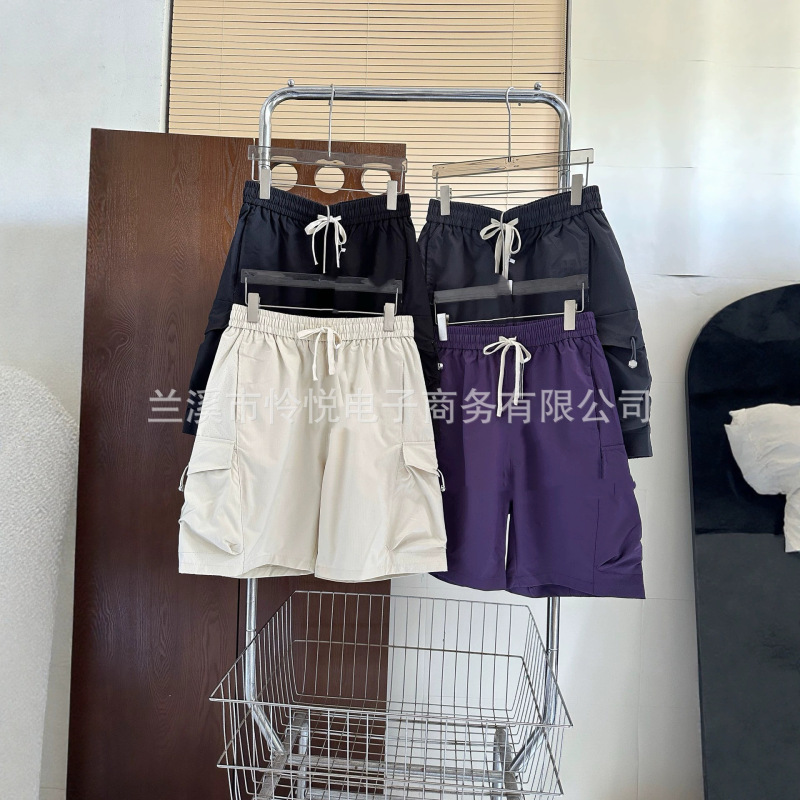 Tf North Face Ice Grid Workwear Pocket Shorts Couple Quick-Dry Five-Point Pants Workwear Style Large Pocket Outdoor Versatile Shorts