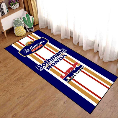 Avtomobil döşəmə paspasları — Mat, Water-Absorbent, Dirt-Resistant, Easy to - motorcycle-turmeric-color-stripes-40x120cm-upgraded-diatom-mud