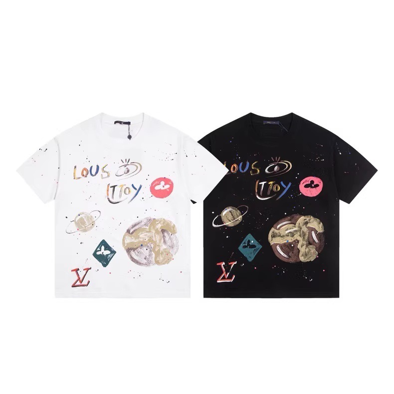 Donkey Family High Edition L Family 25 新しいクラシックプリント半袖 T シャツトレンディなブランド男性と女性のカップルのためのルーズで多用途なトップス|undefined