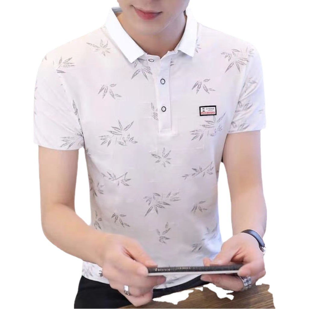 Camiseta de manga corta de verano para hombres nuevos Camisa de polo de solapa juvenil coreana Camisa DE FONDO DE MODA Camiseta de manga corta para hombres