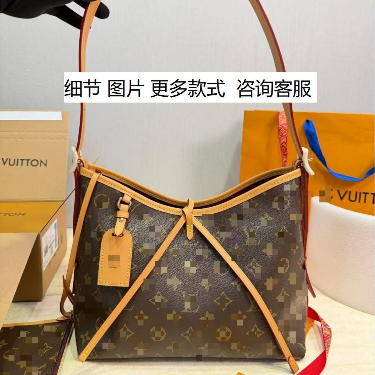 广州南台实物带标真皮驴家老花系列大全跨境外贸工厂直发