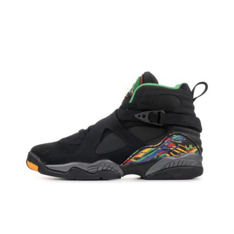 Putian zapatos AJ8 playoffs high-end Joe8 todas las estrellas negras y rojas parejas deportivas casuales zapatos de baloncesto masculino y femenino transfronterizos