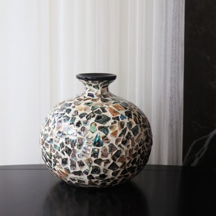 Vietnam Natural Shell Vase Ornaments Nordic Living Room Dried Flower Jewelry Creative Home Homestay Entrance Desktop Decoration