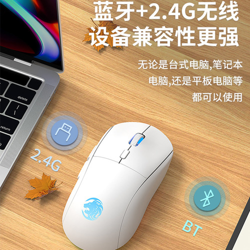 The Pioneer G301 Wireless Bluetooth Dual-Mode Gaming Mouse with Rechargeable Battery, Silent Office Gaming Dedicated