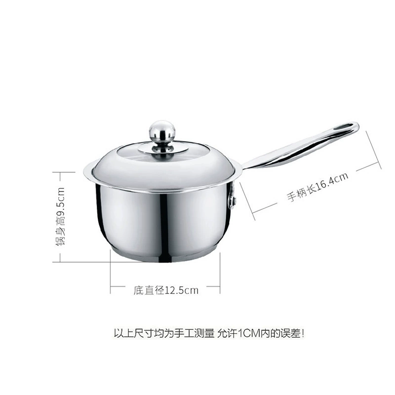 Shunfa Ya Kitchen 304 маленькая молочная кастрюля, supplementary food, кастрюля для быстрого приготовления лапши, противоскользящая, домашняя маленькая кастрюля, молочные супы