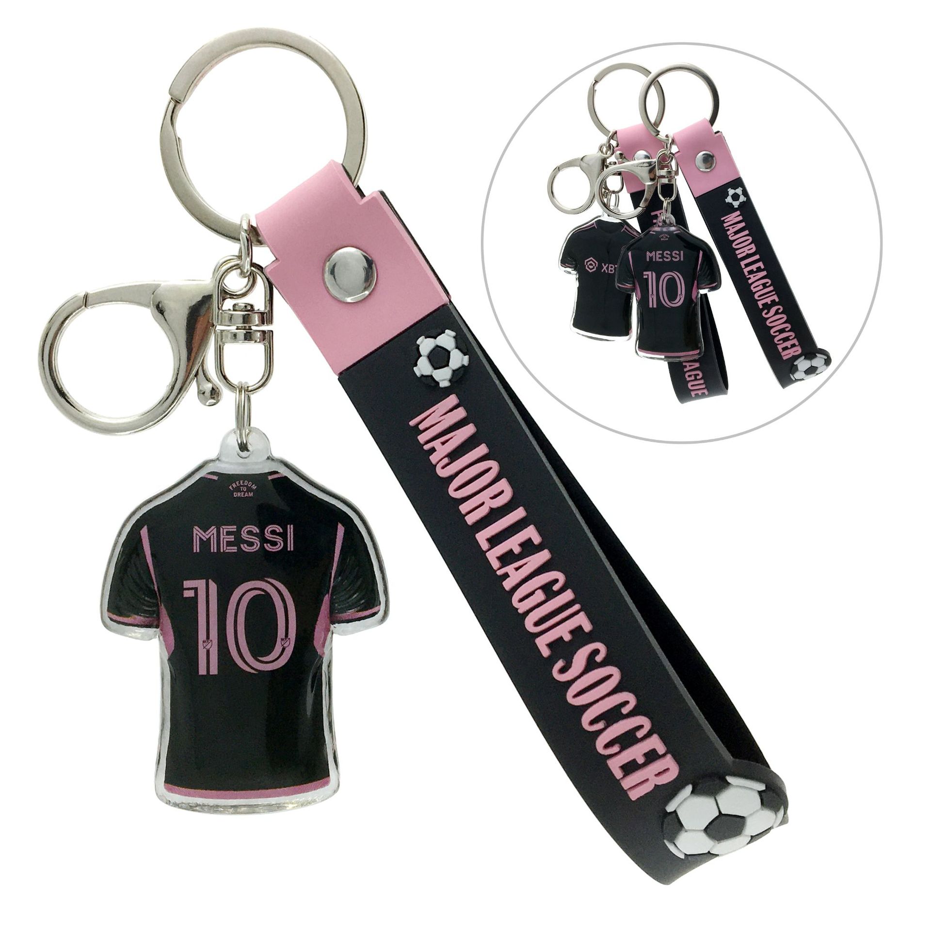 MLS迈阿密国际-10#梅西（客场球衣款）+雅黑手带-白底图