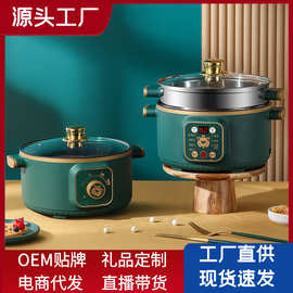 批发电煮锅电火锅电热锅家用电炒锅多功能料理锅炒菜锅宿舍小电锅