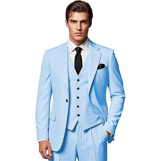 Comercio exterior europeo y americano 2025 nuevo traje de hombre traje delgado de tres piezas traje de hombre de negocios