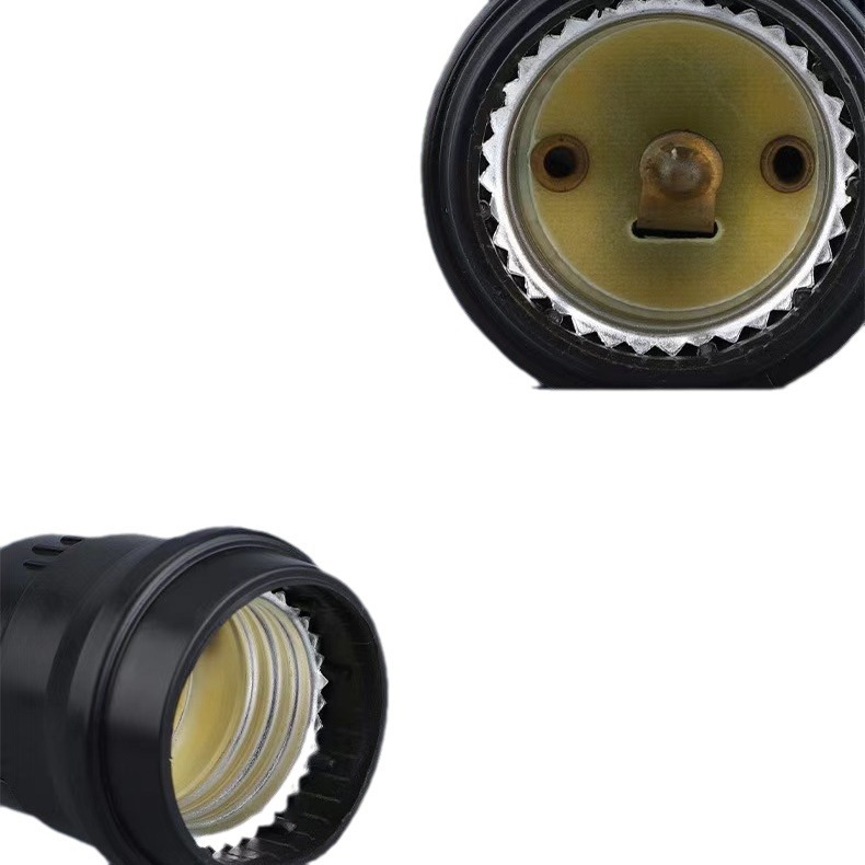 Alta calidad América del Sur al aire libre E27 tornillo cabeza de lámpara impermeable saudita tailandesa planta de cría retro lámpara de línea en blanco y negro