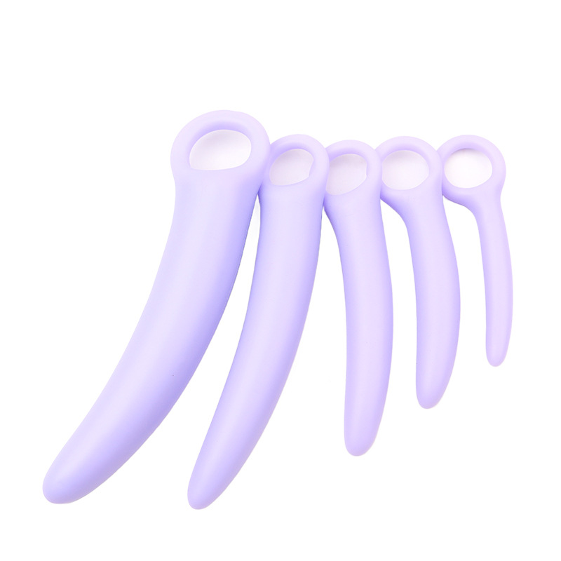 Progressive Vaginal Dilator Trainer Set, TPE, Manual Spasm Relief, Pink Size 5 — detail image 4