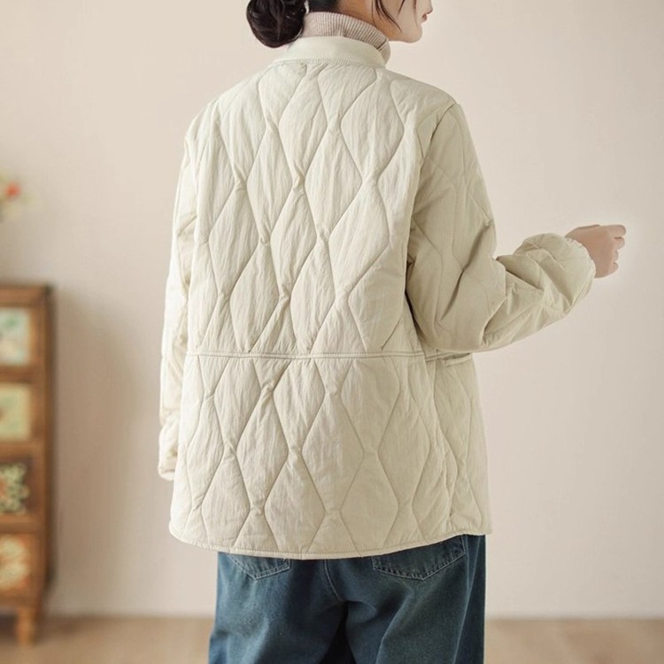 大码羽绒棉服女外套冬季宽松轻薄棉袄女新款百搭女装短款保暖棉衣|undefined