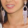 Fashionable accessory, earrings, European style, diamond encrusted, internet celebrity