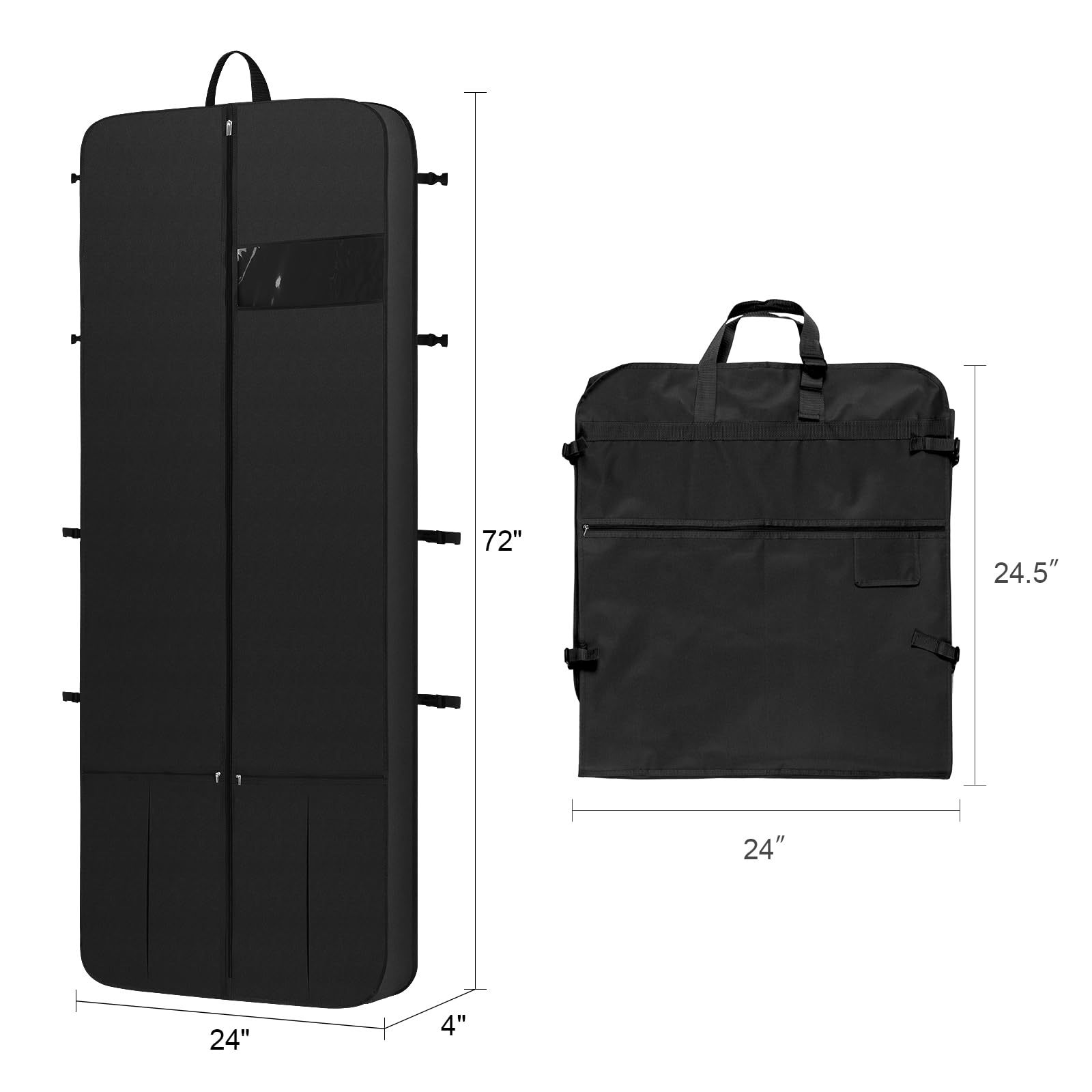 72inch 검은 웨딩 드레스 커버