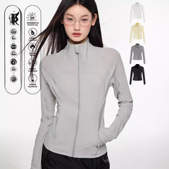 スタンドカラー女性夏アウトドアスリム長袖日焼け止め服ファッションランニング紫外線防止コート氷感通気登山