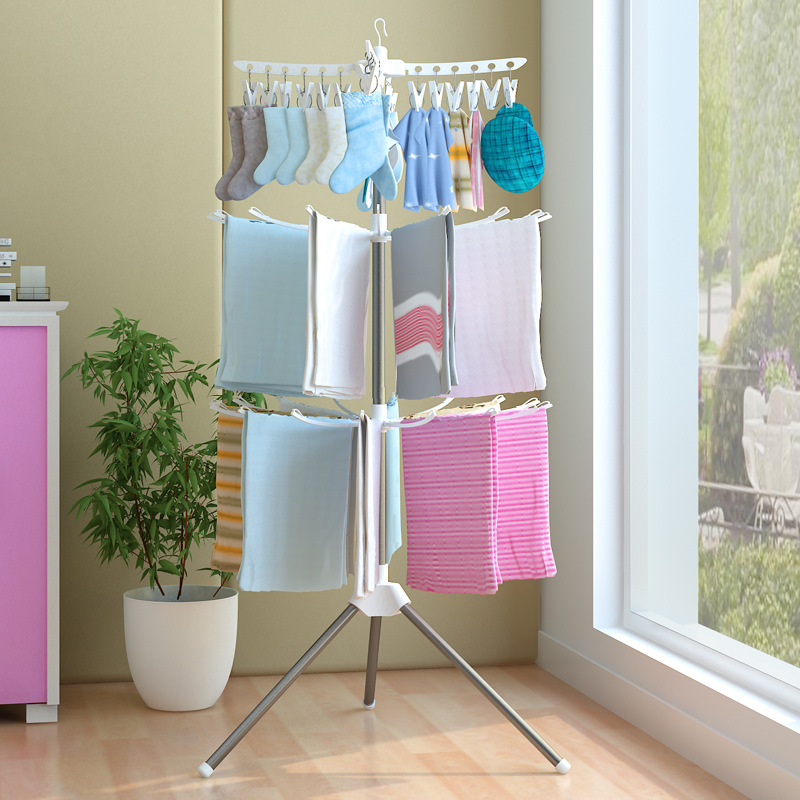 Clothes rack floor-standing baby clothes...