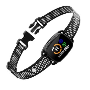 Cross-Border Smart Color Screen Bark Stopper Automatic Dog Training Device Vibrating Collar Pet Training Supplies Factory New