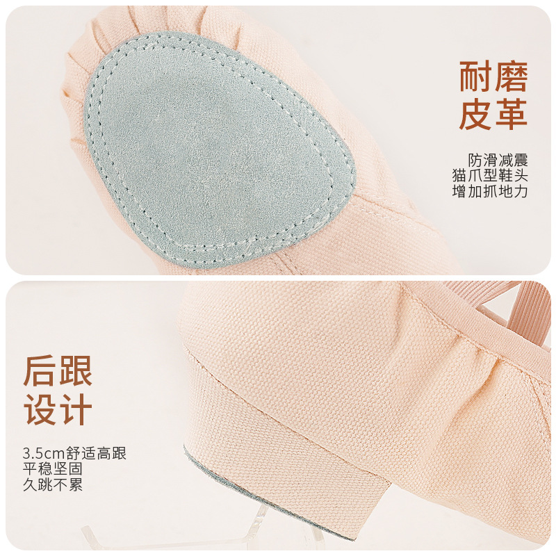 Zapatos de baile femenino Zapatos de baile cuadrados con zapatos de profesor danza de nacionalidad con lona de adultos zapatos de baile de fondo suave