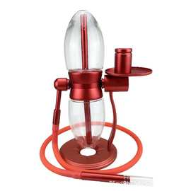 BOBTR 新款双重重力旋转重力水烟壶阿拉伯过滤玻璃水烟套装
