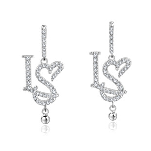 Cross-Border European and American Hot-Selling Elegant Star Moissanite Earrings 2025 New Versatile Niche Design Earrings for Women