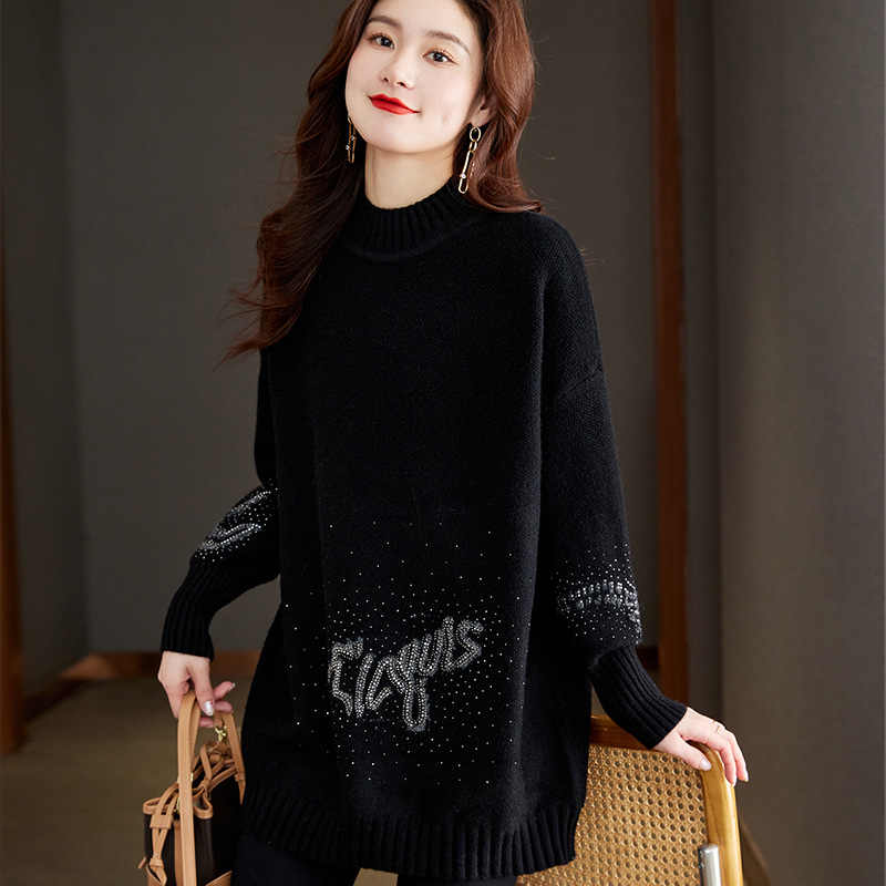Knitted demi-season sweater