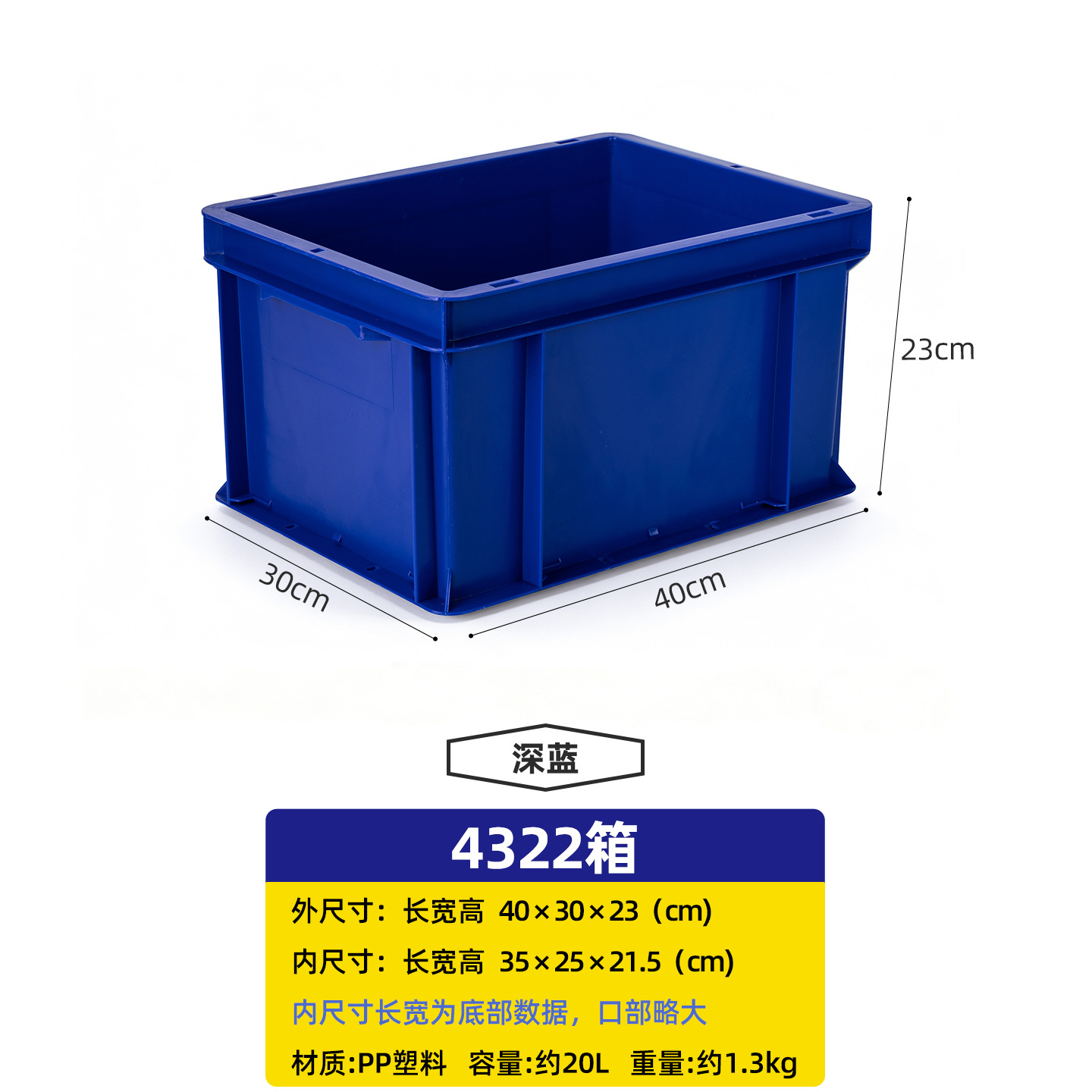 ソース工場産業スタイルの肥厚 PP 収納ボックス車の収納ボックスマルチカラーストアディスプレイボックスターンオーバー