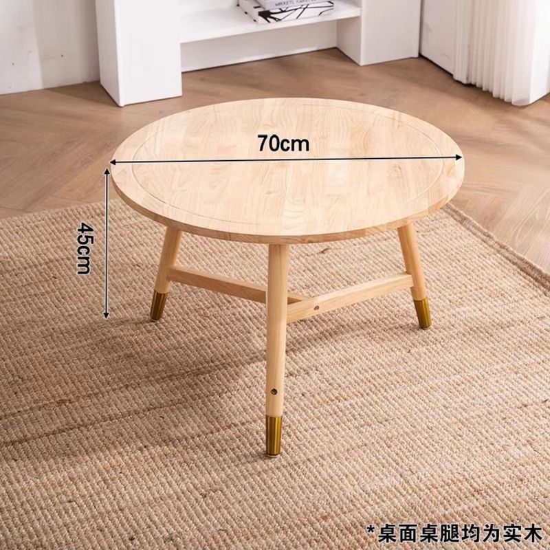 北欧实木简约茶几简约小户型圆形茶几V形脚 客厅家具批发现代茶几|undefined
