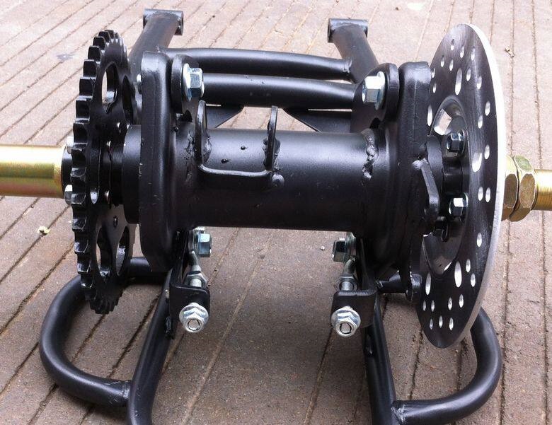 Modified Four-Wheel Go-Kart Parts, Big Bull Atv Rear Swingarm and Rear Axle, Modified Three-Wheel Motorcycle Rear Bridge
