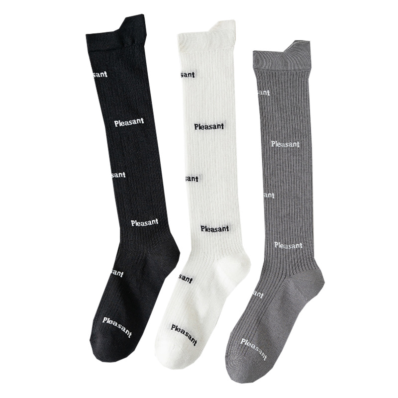 Tide, summer thin black Japanese socks, fitted