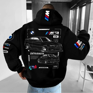 2025 Oversized Unisex Street Pink Sports Car Street Hoodie