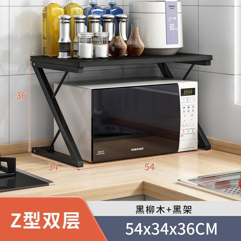 Cocina multifuncional horno de microondas estante de escritorio horno arroz cocina de escritorio estante de almacenamiento para artículos domésticos